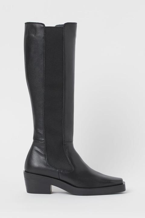 Leather Boots - Black