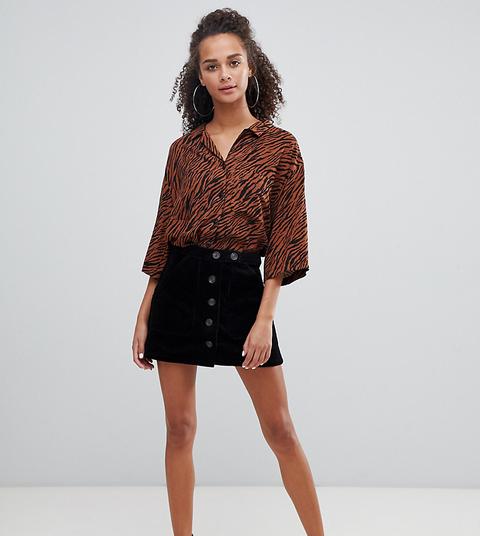 Bershka Cord A Line Skirt