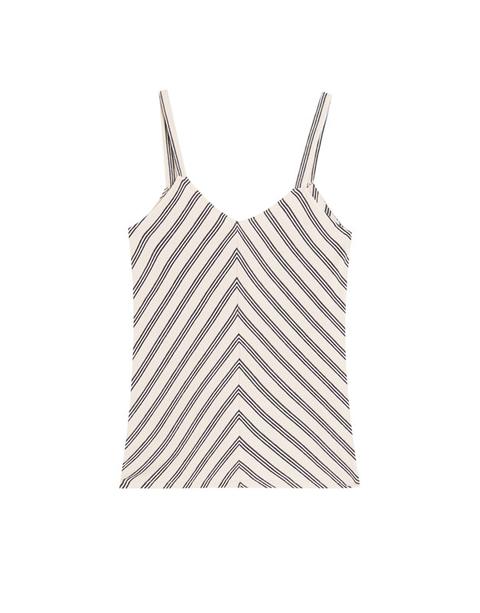 Top Canottiera A Righe Cotone Organico