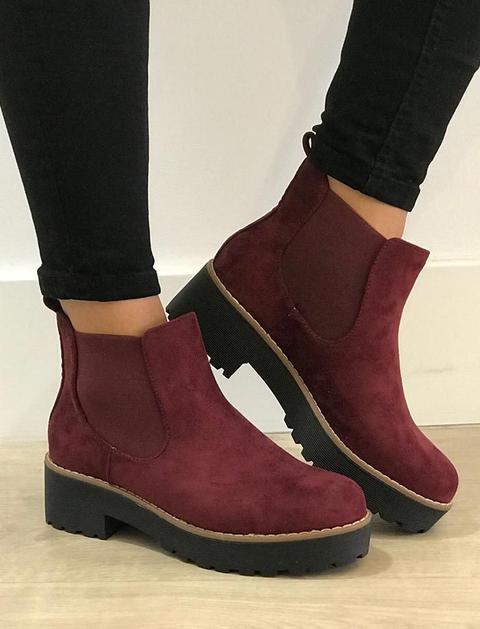 Botines Burdeos