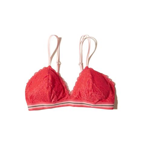 Lace Triangle Bralette With Removable Pads