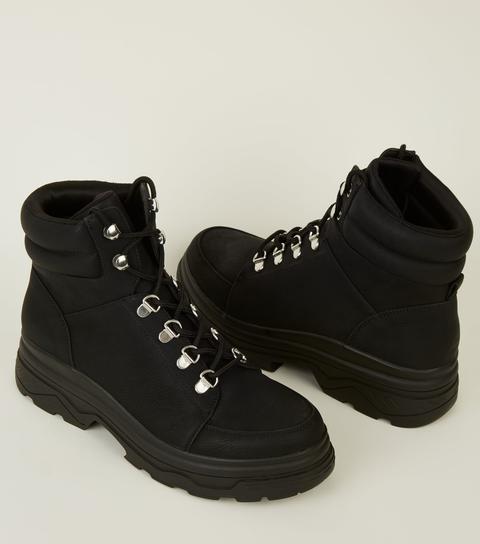 new look chunky hiker boots