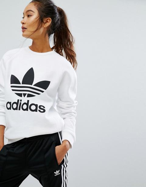 Sudadera Extragrande Con Logo De Trébol De Adidas Originals