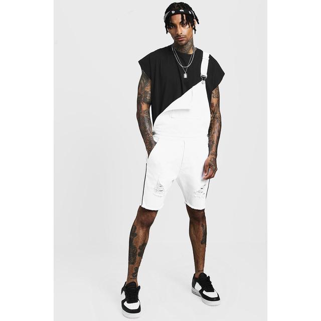 white dungarees mens