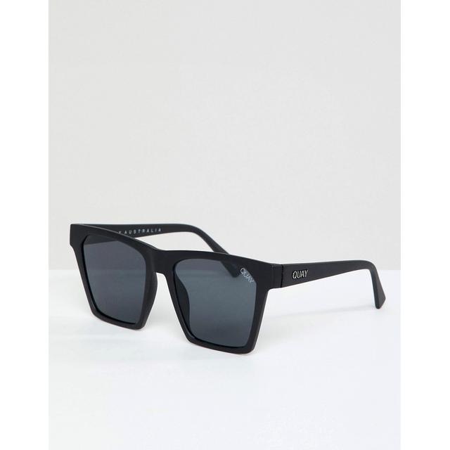 Quay Australia - Alright - Occhiali Da Sole Squadrati Neri - Nero from ASOS  on 21 Buttons