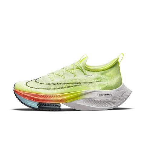 Nike Air Zoom Alphafly Next% Flyknit Men's Road Racing Shoes - Yellow