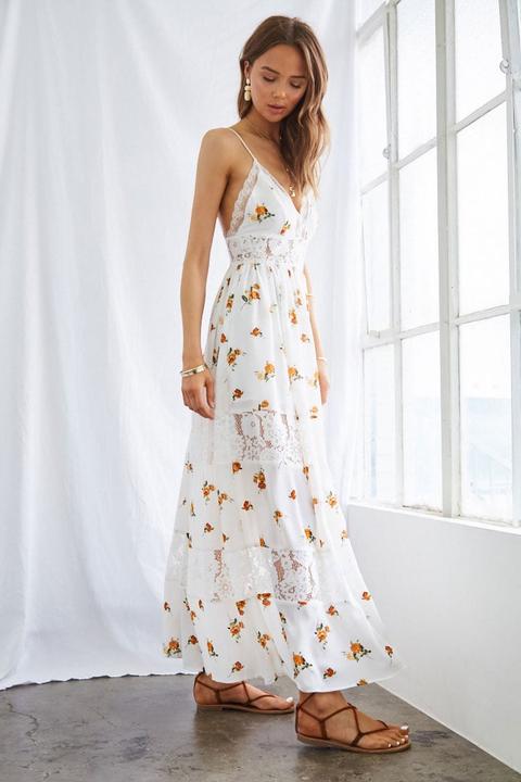 forever 21 white floral dress
