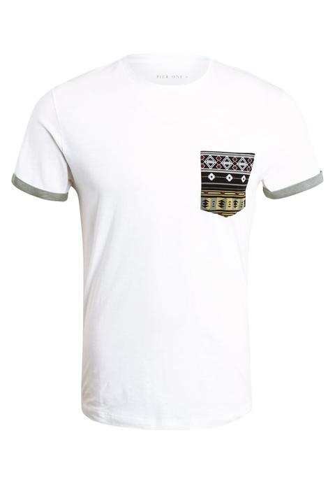 Pier One Camiseta Print White