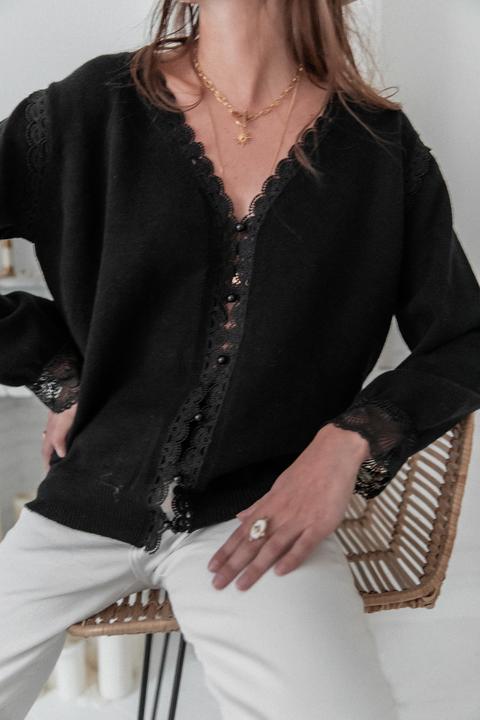 Gilet Agatha Noir