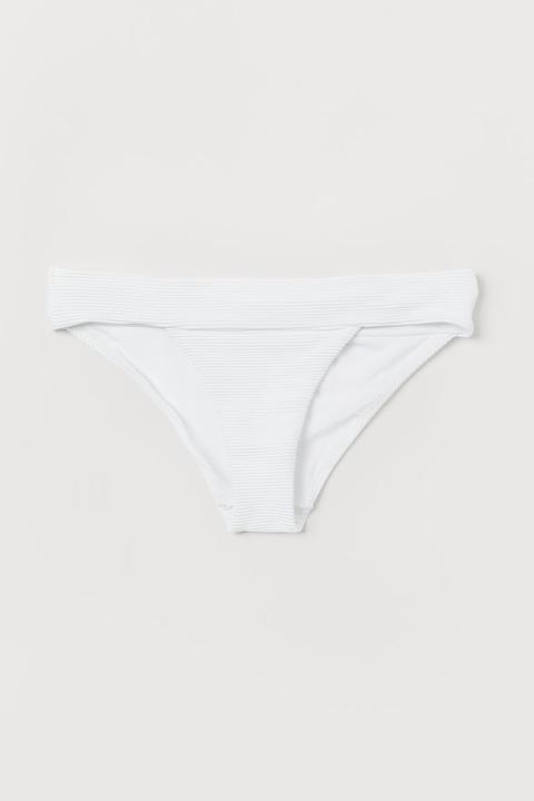 Braga De Bikini Con Tiras - Blanco