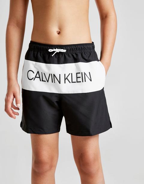 black calvin klein swim shorts