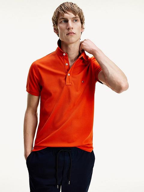 Polo Tommy De Algodón Con Corte Slim