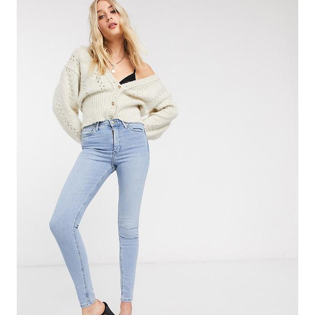 Topshop Tall Jamie Pocket Jeans In 
