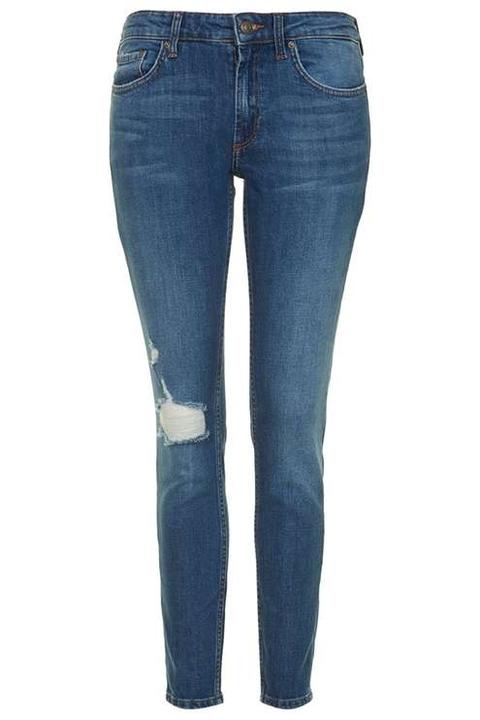 Moto Vintage Ripped Baxter Jeans