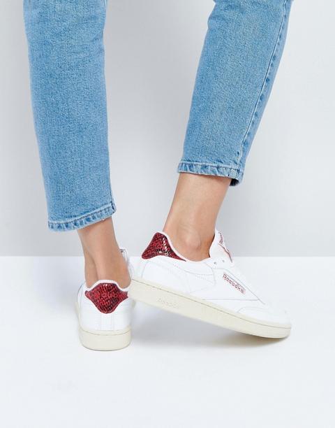 reebok club c rosso