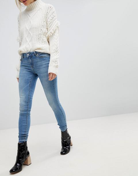 Jdy Light Wash Skinny Jean In Blue