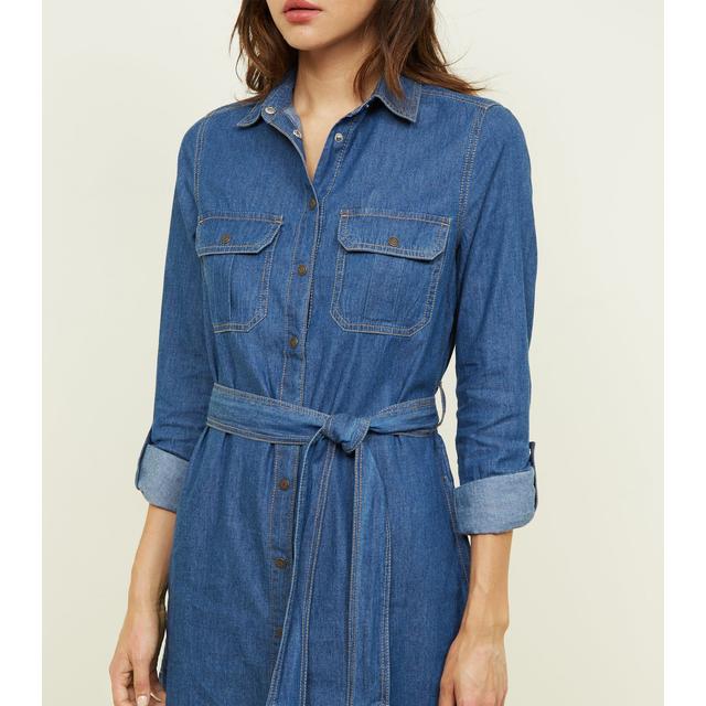 lightweight denim shirt dress