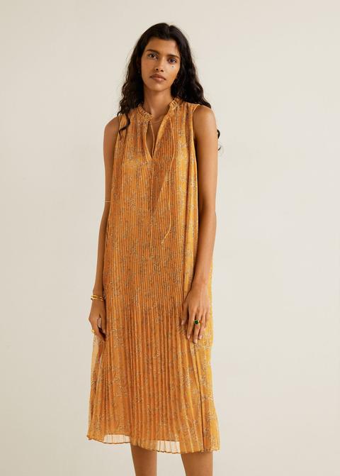 Robe Plissée Imprimée
