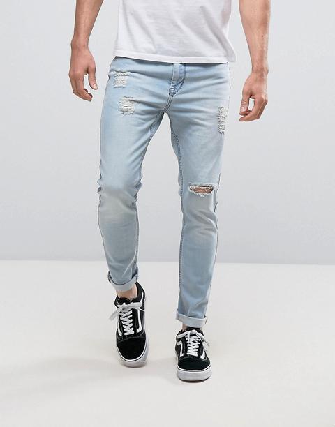 Kubban - Jeans Skinny Lavaggio Chiaro - Blu