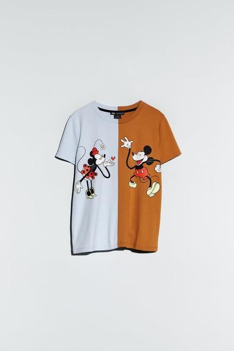 Camiseta Minnie Y Mickey Mouse ©disney