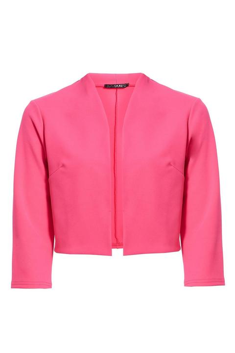 hot pink cropped jacket