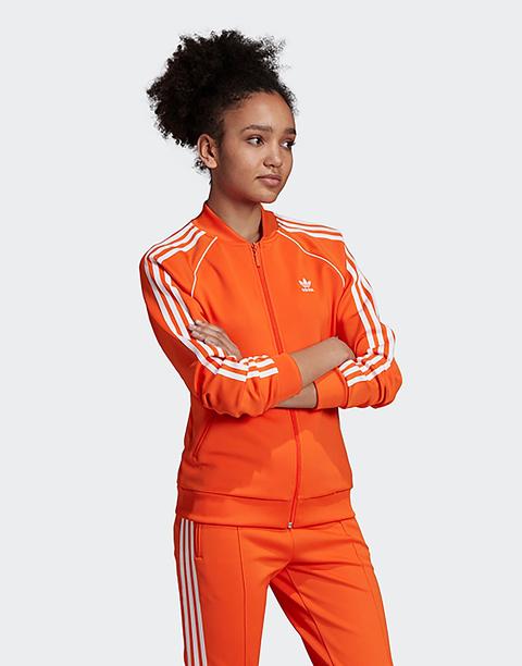 Menos que Productividad Centrar Adidas Originals Sst Track Top - Orange - Womens de Jd Sports en 21 Buttons