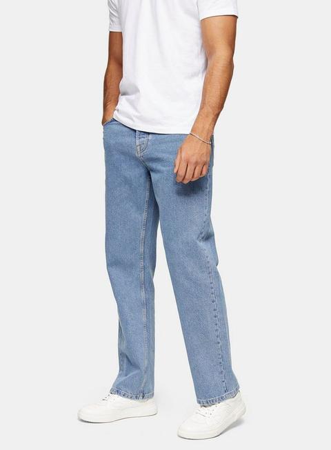 Mid Wash Baggy Jeans