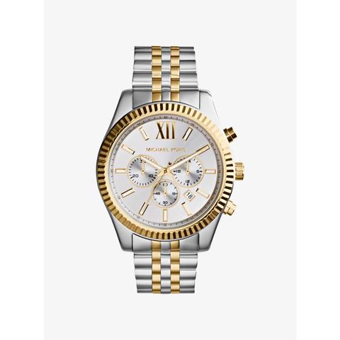 Mk Oversized Lexington Two-tone Watch - Two Tone - Michael Kors