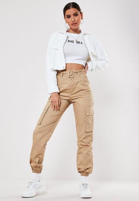 stone cargo trousers womens