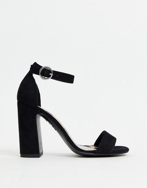 New Look - Sandales À Talons Carrés - Noir