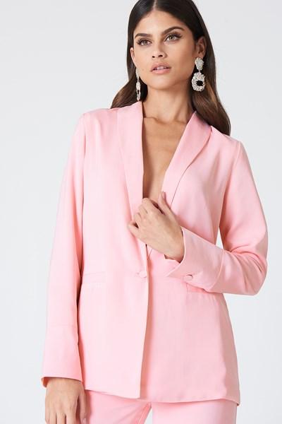 Kristin Sundberg For Na-kd Oversized Blazer - Pink