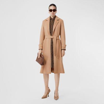 Cashmere Wrap Coat In Modern Beige - Women | Burberry