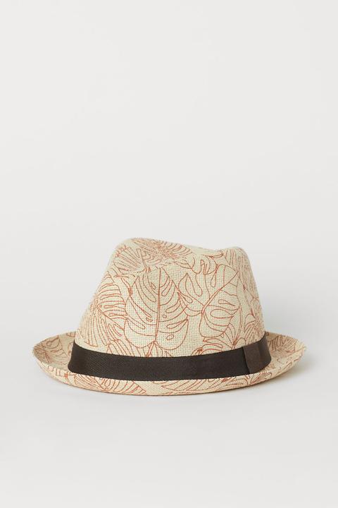 H & M - Cappello In Paglia Fantasia - Marrone