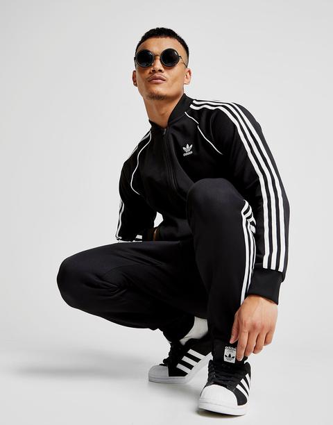 azufre aficionado chasquido Adidas Originals Superstar Track Top - Black - Mens de Jd Sports en 21  Buttons