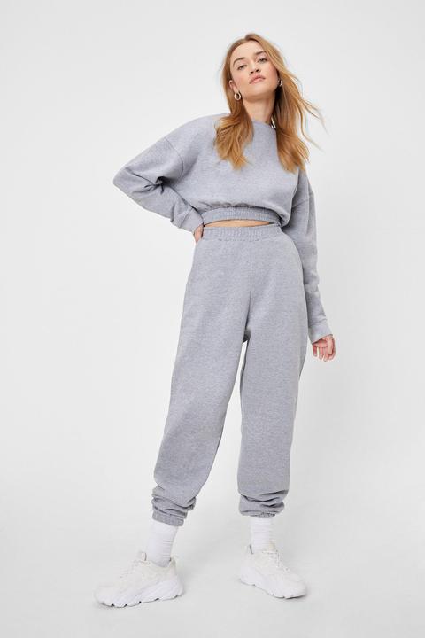 Womens Slouchy Sweatshirt And Joggers Loungewear Set