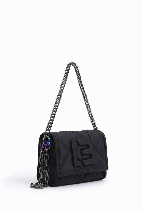 Bolso Bandolera S Nylon Acolchado Negro