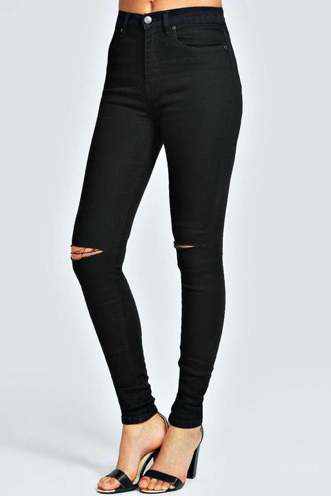 Sariah Black 5 Pocket Full Length Jeans