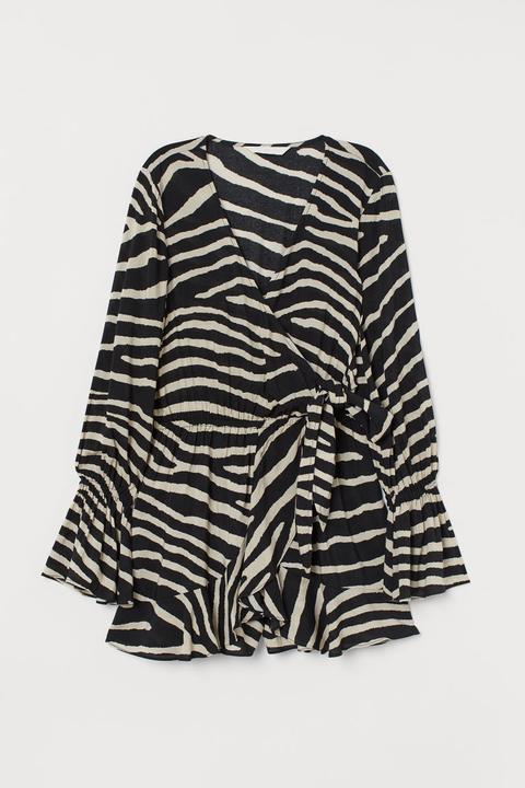 H & M - Tuta Con Volant - Nero
