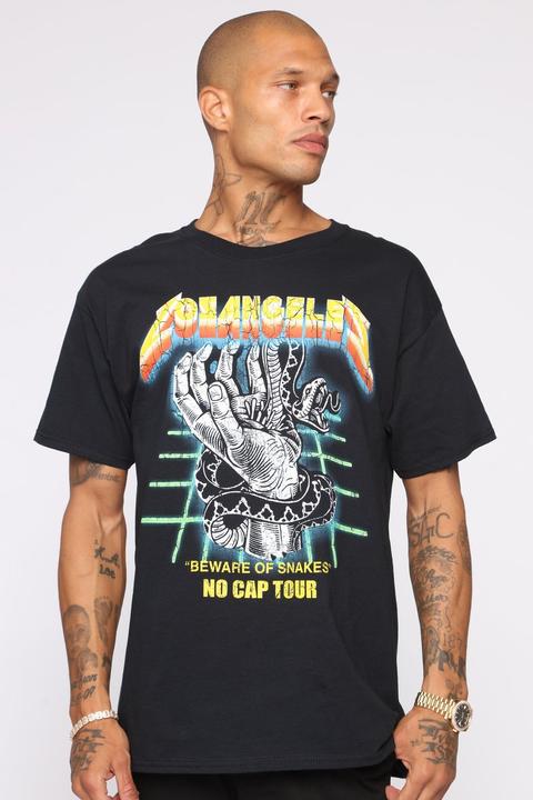 La No Cap Short Sleeve Tee - Black/combo