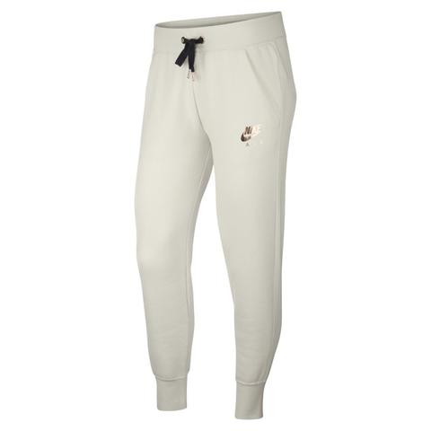 Nike Air Pantalón Metalizado De Tejido Fleece - Mujer - Crema