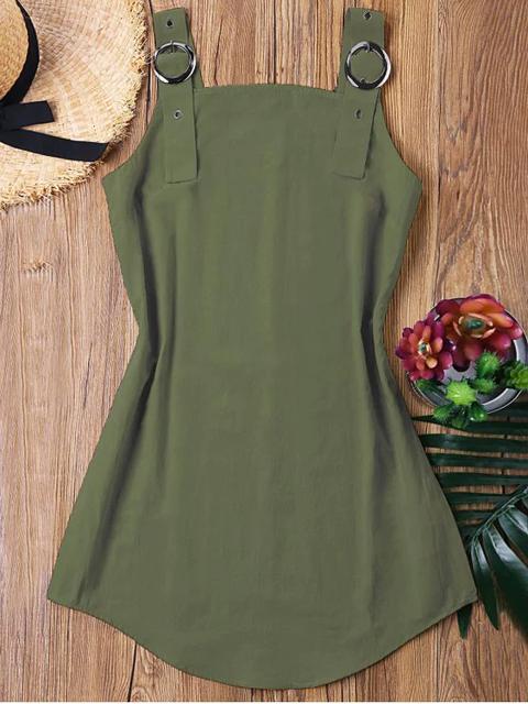 Mini Vestido De Correa De Anillo