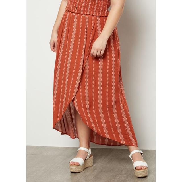 burnt orange maxi skirt