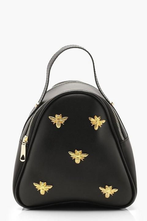 Womens Metal Bee Backpack - Black - One Size, Black