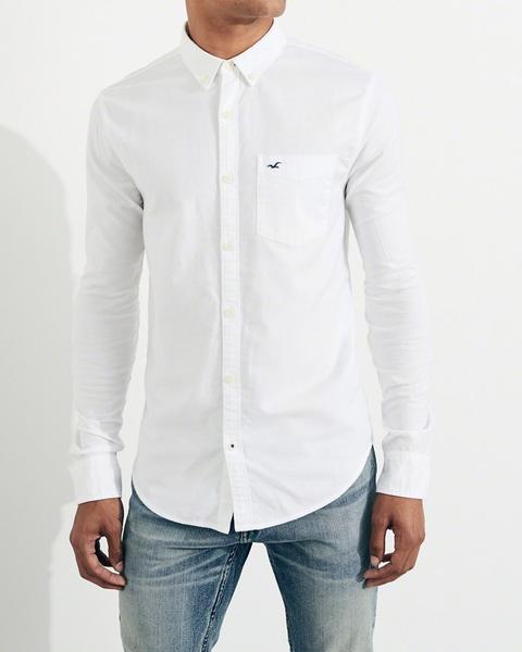 stretch oxford muscle fit shirt