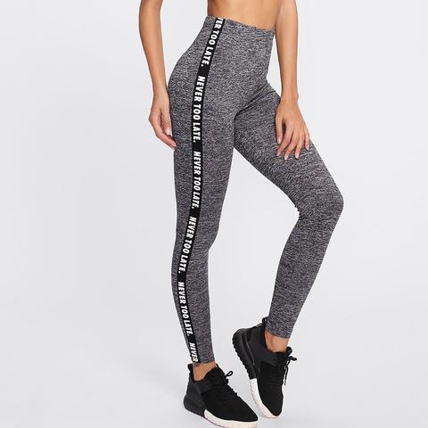 Leggings Con Stampa Di Lettera