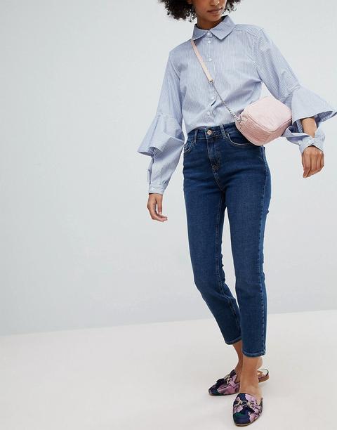 New Look - Madison - Jeans Alla Caviglia Blu Scuro - Blu