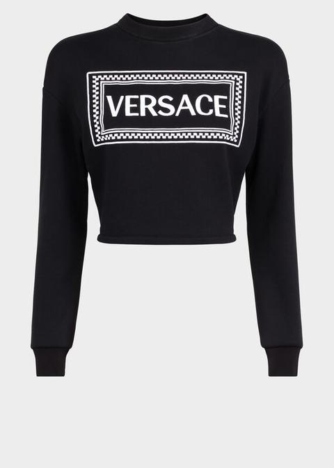 Felpa Con Logo Versace 90s Vintage