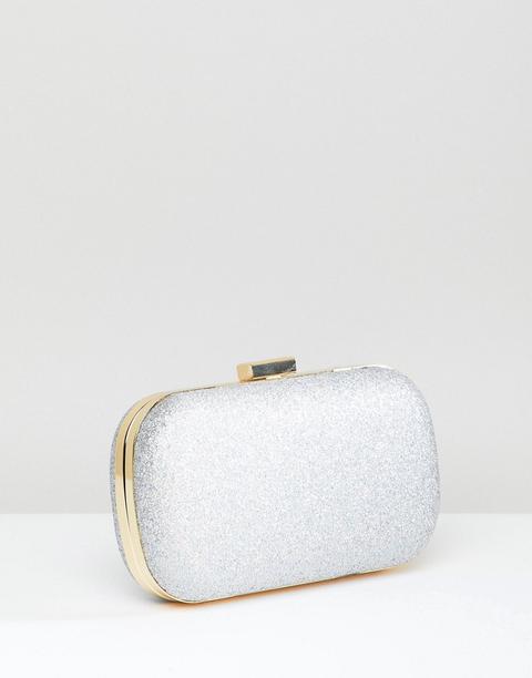 silver box clutch bag