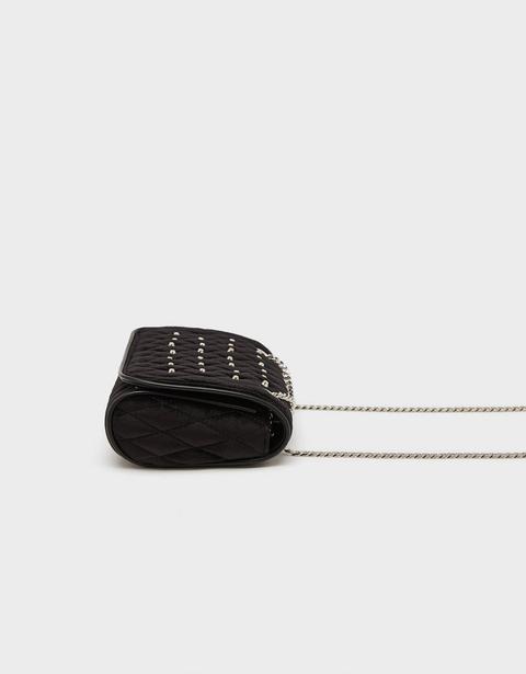 Bolso De Terciopelo Con Tachas