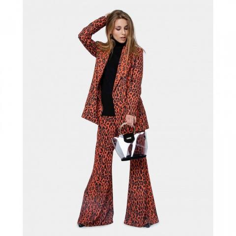 Pantalón Campana Print Leopardo